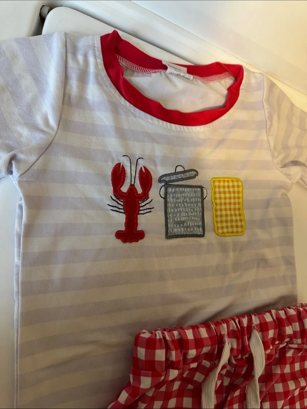Crawfish Boil Kids 2 piece set